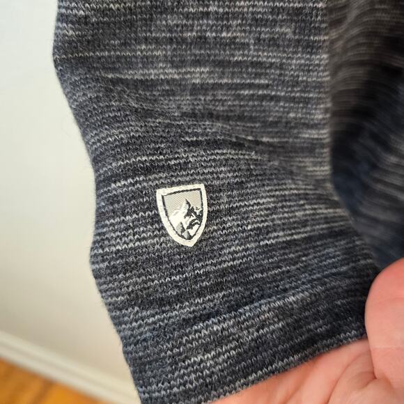 Kuhl Isla Sweater Jacket Women's M Dark Gray Button Up Hooded Outdoorcore READ - Picture 7 of 13